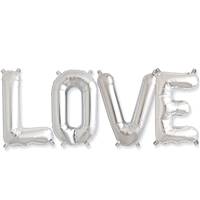 Love Balloon Kit - 16" - Silver