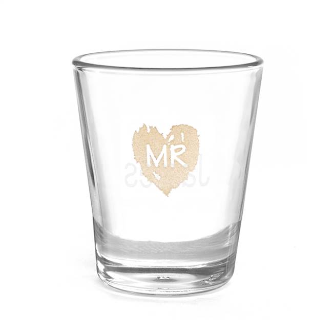 Brush of Love Shot Glass - Mr - Blank
