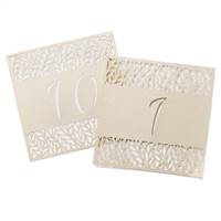 Organic Leaves Table Number Cards - 1-10