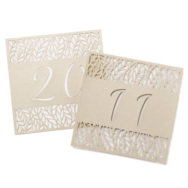 Organic Leaves Table Number Cards - 11-20
