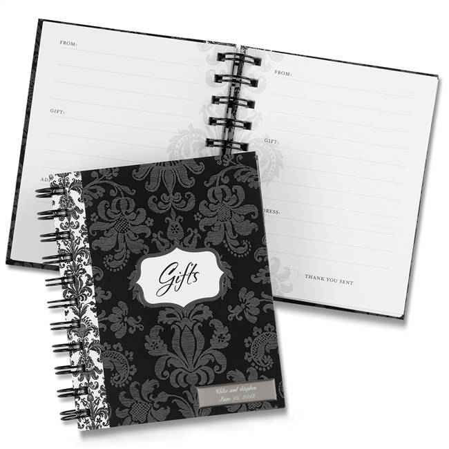 Damask Gift Record Book