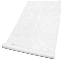 Linked at Heart White Aisle Runner