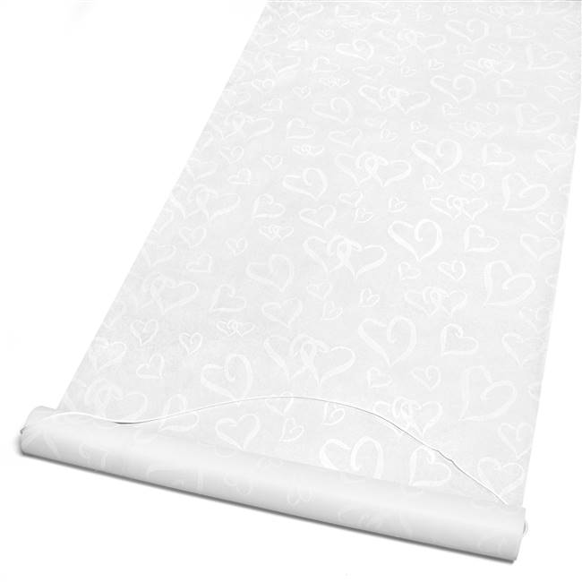 Linked at Heart White Aisle Runner