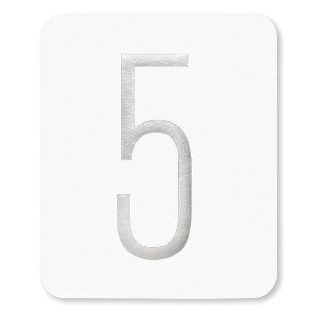 Silver Foil Table Numbers
