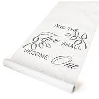 Two Shall Become One Aisle Runner