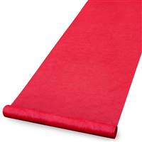 Red Blank Aisle Runner