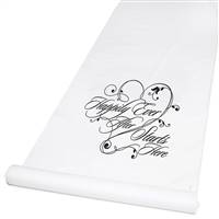 Happily Ever After Aisle Runner - White