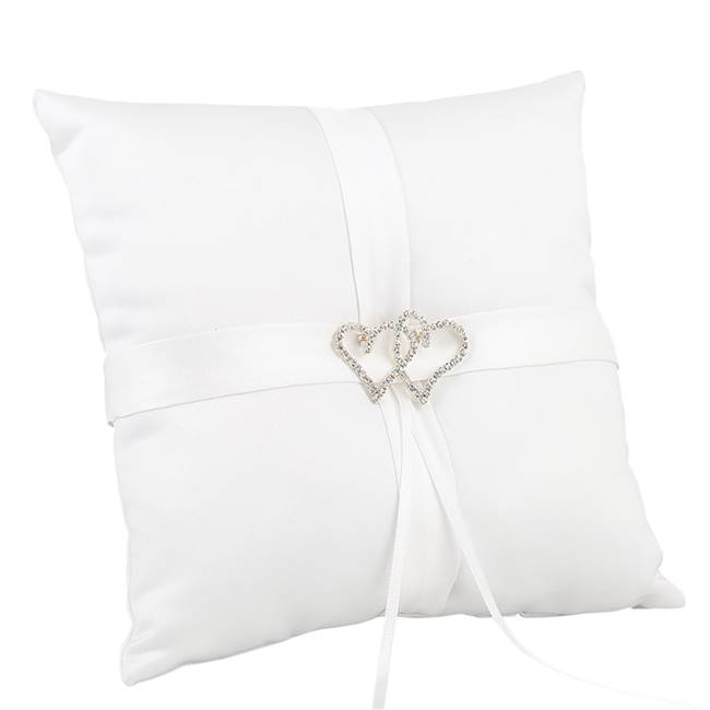 White With All My Heart Pillow