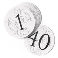 Filigree Table Number Cards