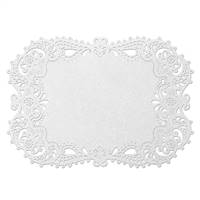 Laser Place Mat - White Shimmer