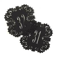 Black Laser Cut Table Number Cards 31-40