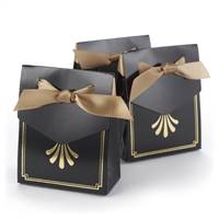 Art Deco Tent Favor Boxes - Gold