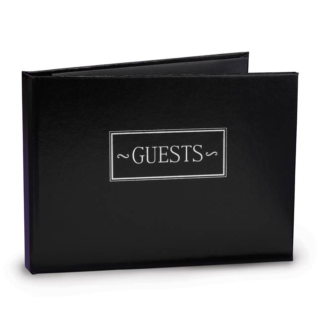 Black Small Guest Book