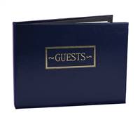 Navy Small Guest Book