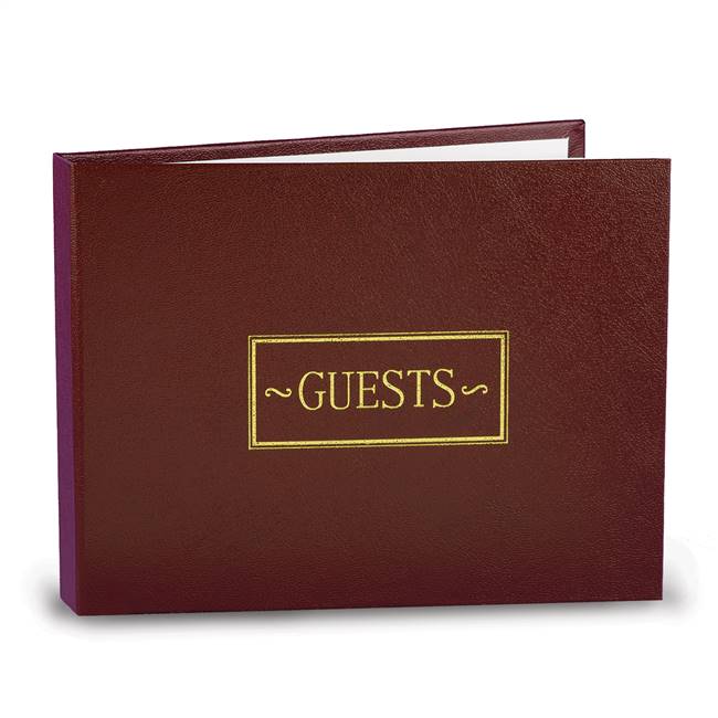 Burgundy Small Guest Book