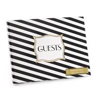 Stripes Galore Guest Book - Blank