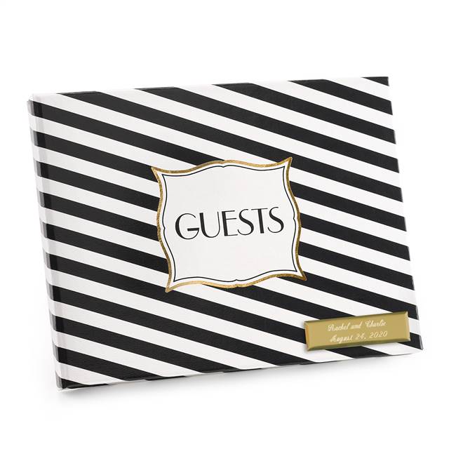 Stripes Galore Guest Book - Blank