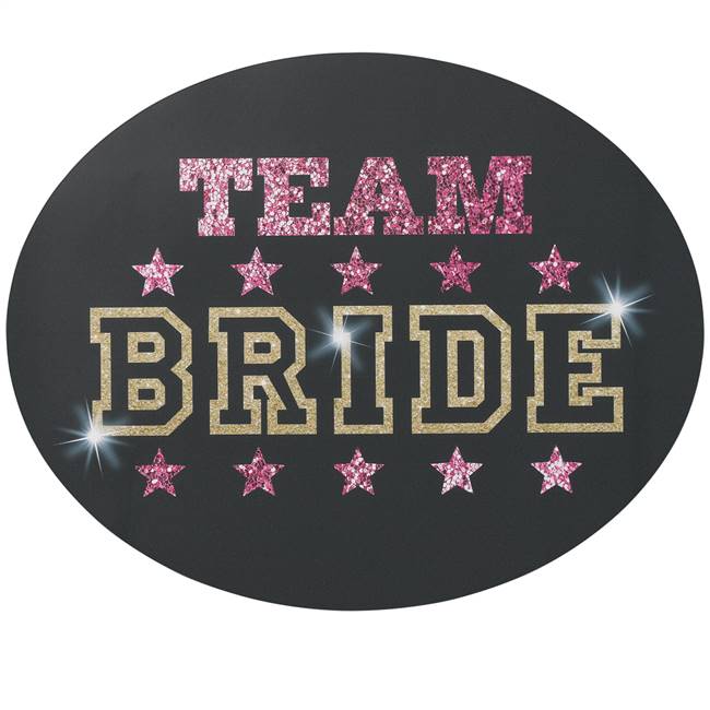 Team Bride Repositionable Cling