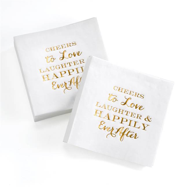 Cheers & Love Beverage Napkin