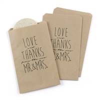 Newlywed Treat Bags - Kraft - Blank