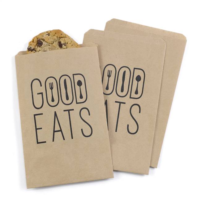 Good Eats Treat Bags - Kraft - Blank
