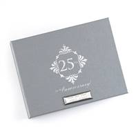 Silver Anniversary Guest Book - Blank