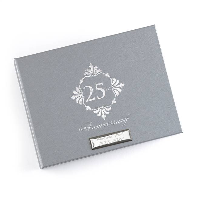 Silver Anniversary Guest Book - Blank
