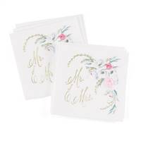 Ethereal Floral Beverage Napkin - Blank