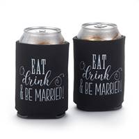 Eat, Drink, Be Married Can Coolers