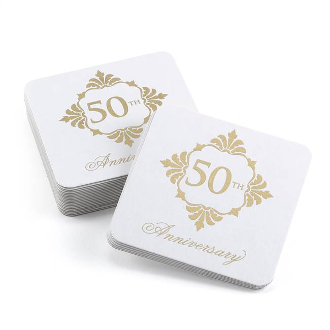 Golden Anniversary Coasters