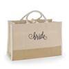 Bride Natural Jute Tote Bag - Large