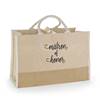 Matron of Honor Natural Jute Tote Bag - Large