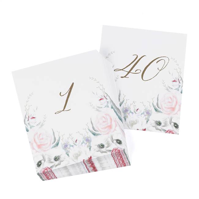 Ethereal Floral Table Number