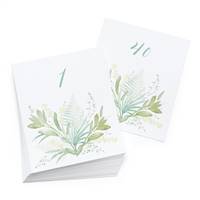 Greenery Table Number Cards