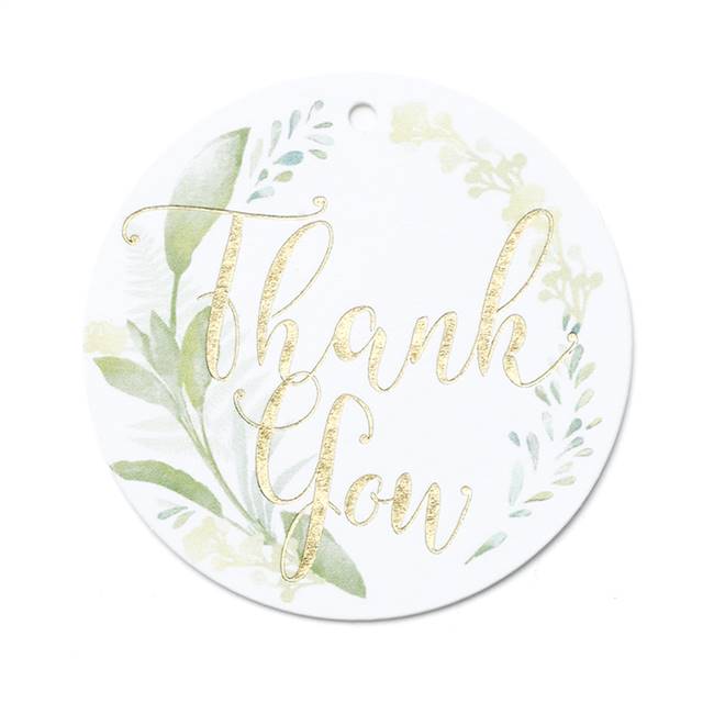 Greenery Favor Tag