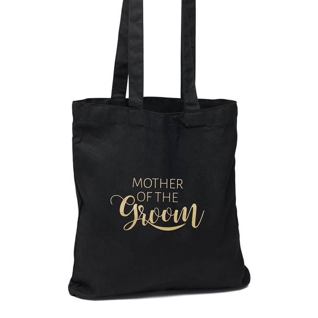 Mother of the Groom Black Tote Bag