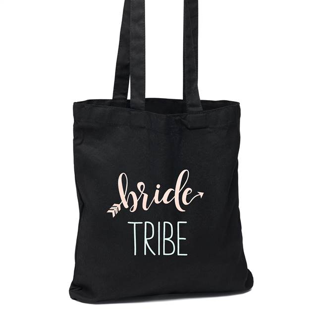 Bride Tribe Black Tote Bag