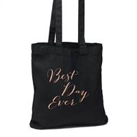 Best Day Ever Black Tote Bag