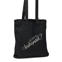 Will You Be My Bridesmaid Black Tote Bag