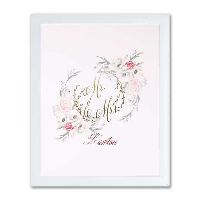 Ethereal Floral Art Print - Framed