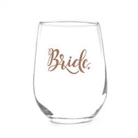 Bride Stemless Wine Glass - Blank