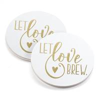 Let Love Brew Coaster