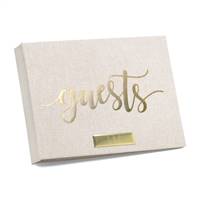 Foil Guest Book - Linen -