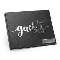 Foil Guest Book - Black -