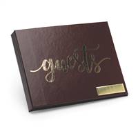Foil Guest Book - Burgundy -