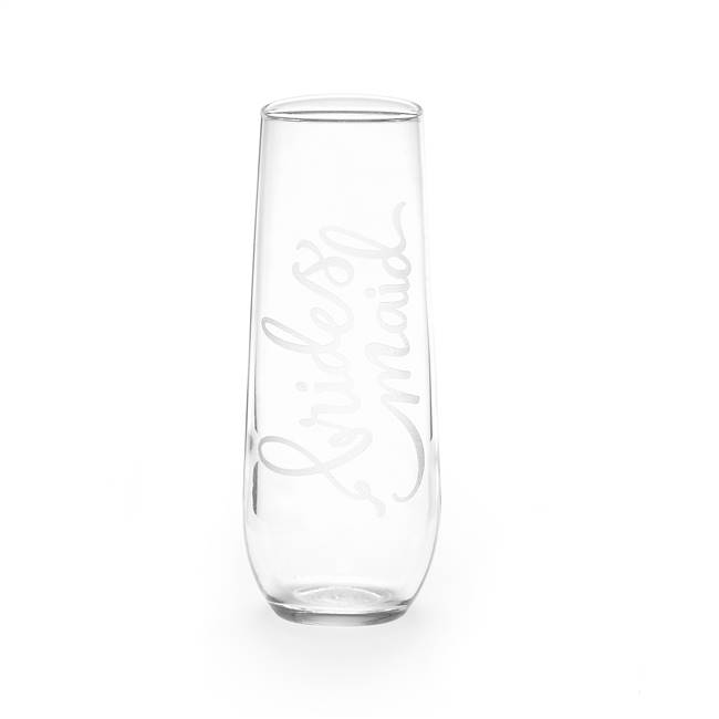 Bridesmaid Stemless Champagne Flute