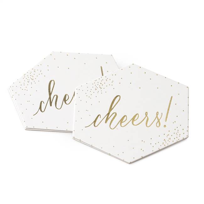 Cheers Confetti Coaster