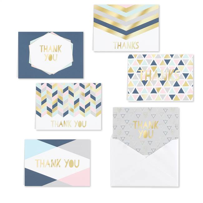 Geo Shapes Thank You Set