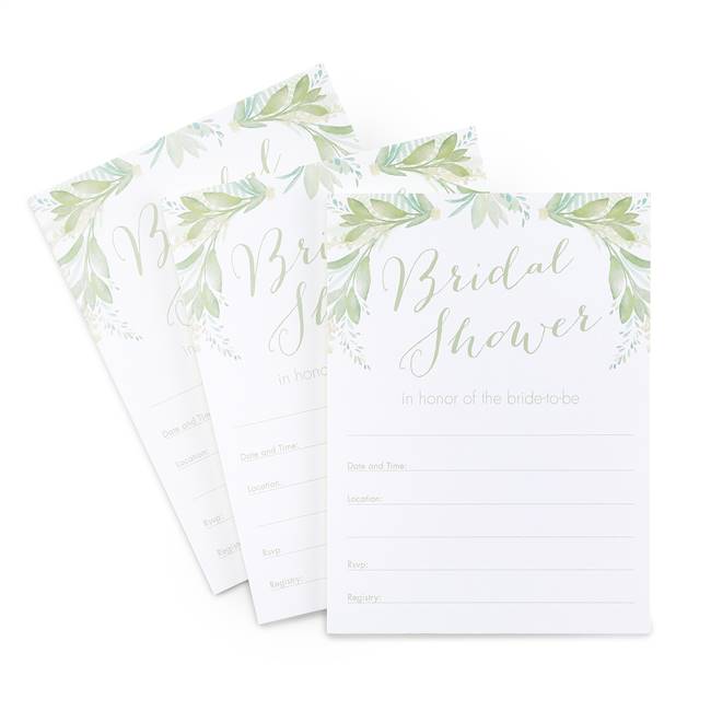 Greenery Bridal Shower Invitation