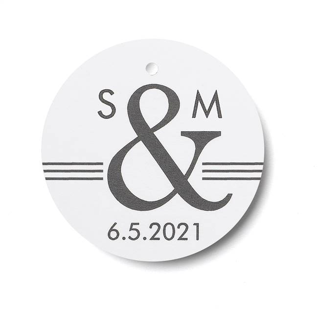 Ampersand Favor Tag